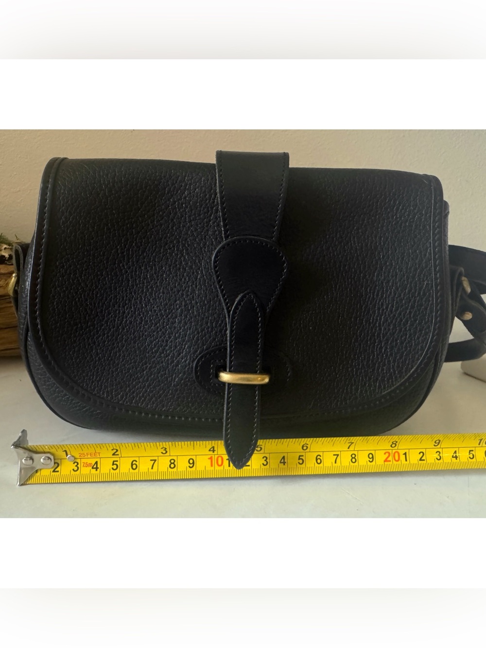 Dooney & Bourke Women's Black Leather Crossbody Bag with Gold Accent - Picture 9 of 11